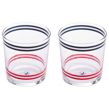 Vasos de cristal multicolor 9x23x9cm
