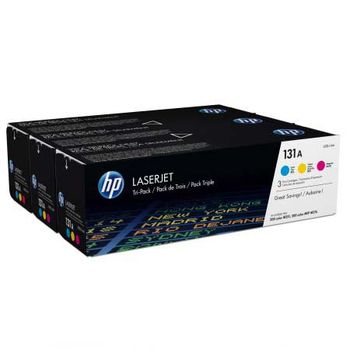 HP 131A Cyan/Magenta/Yellow Original Toner Cartridges - 3 Pack (U0SL1AM)