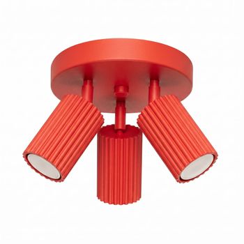 Plafone rojo aluminio alt. 18 cm