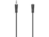 cable audio - hama 00205121 5 m puerto jack 35 mm enchufe extension negro