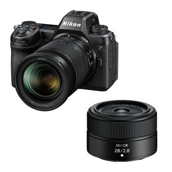 Cámara Mirrorless Nikon Z6 III 24.5MP Sensor Full-Frame + Objetivo Z 24-70mm F4 S + Z 28mm F2.8