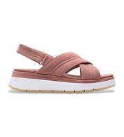 clarks para mujer 26181471 sandalias de piel tuscan cross rosa 42 3 a 5cm ante velcro casual