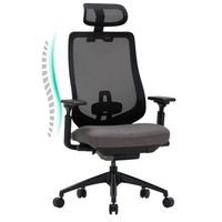 silla de oficina atlas smartue ergonomico malla 735x705x1305cm - gris claro