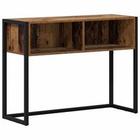 mesa auxiliar  mesa de apoyo con almacenamiento madera vieja 100 x 36 x 75 cm