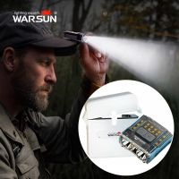 linterna frontal led recargable warsun g7 de 1500 mah con estuche de carga adicional de 2600 mah 6 modos luz roja sensor de movimiento superior ideal para correr