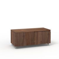 comoda venere roble rio en mdf con 4 ruedas