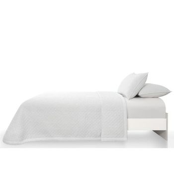 Colcha Bouti Salerno Blanco Clara Vidal - Elegante colcha de alta calidad para decorar tu dormitorio