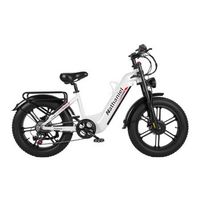 bicicleta electrica de doble motor nathaniel syr08 20 fat tire blanca