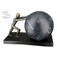 casablanca by gilde figura decorativa escultura sujetalibros empujando h 155 cm