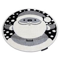 alfombra infantil moderna joy circulo santa papa noel para ninos -  circulo 120 cm
