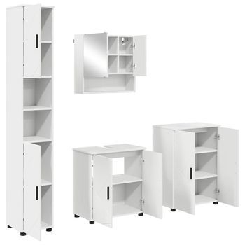 Juego De Muebles De Baño 4 Uds. 61 X 35 X 64 Cm Vidaxl