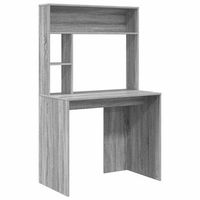 escritorio gris sonoma madera de ingenieria 91 x 50 x 149 cm vidaxl