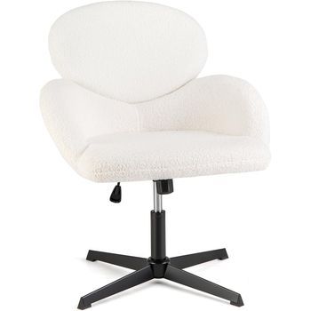 Silla De Oficina Sin Brazos Silla Giratoria Con Patas Cruzadas Costway 72 X 71 X 96 Cm