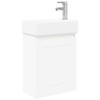 modulo de bano con griferia blanco 455 x 225 x 84 cm vidaxl
