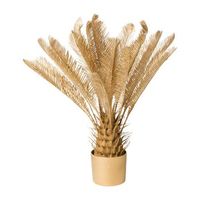 planta artificial en maceta de material sintetico 70 cm palmera accesorio interior dorado areca palm