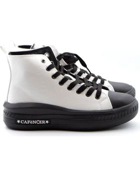 de CAFENOIR CAFÉNOIR BOTAS ALTAS BLANCAS Y NEGRAS BLANCO