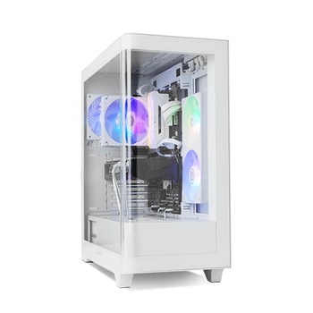 NOX Semitorre HUMMER ETHER Cristal Curvo Blanco