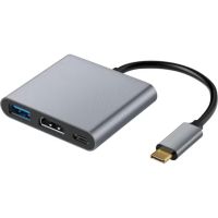 hub usb shiverpeaks 3 puertos usb-c y usb-a 5 gbps
