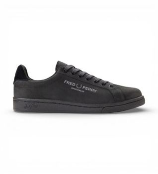 Fred Perry para hombre. B2301-220 Zapatillas de Piel B721 negro (43), Plano, Cordones, Casual
