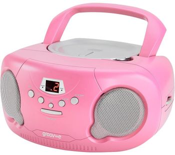 Original Boombox GV-PS733 Portable FM/AM Boombox - Pink, Pink