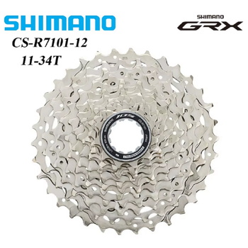 Cassette de Piñones SHIMANO 105 de 12 Velocidades para Bicicleta de Carretera CS-R7101-12 11-34T HG710 36T 12 Velocidades HG, Piezas Originales para Bicicleta