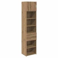 alacena roble artisan 50 x 425 x 225 cm madera de ingenieria vidaxl