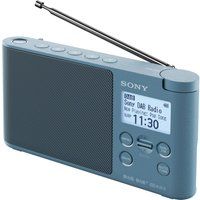 sony xdr-s41d portable dabr clock radio - blue blue