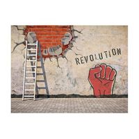 papel pintado 3d - la invisible mano de la revolucion 300x231 cm