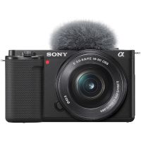 camara mirrorless sony zv-e10 242mp 16-50mm aps-c wifi bluetooth