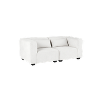 sofa modular dos plazas liza beige