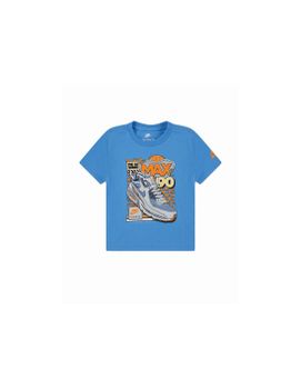 Camiseta Nike Air Max Sneaker University Blue Niño