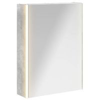 armario con espejo de bano  mueble de bano gris concreto 535 x 155 x 70 cm