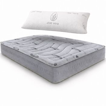 Colchón Viscoelástico Medical Confort, 135 X 190 Cm, 24 Cm, Soporte Estable Y Confort Adaptable, Real Confort - Regalo Almohada Visco Aloe Vera De Copos