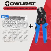 juego de herramientas de conector de clavija de engarzado de terminal automotriz alicates de prensado de cables manuales autoajustables sn-2549 ph20xh254