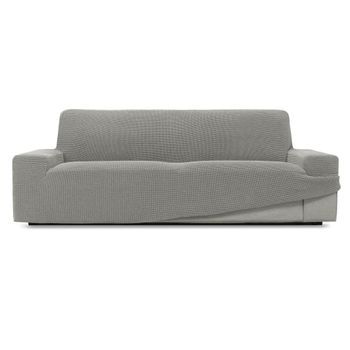Funda De Sofa Niagara, Poliéster Y Algodón, Gris Claro, 4 Plazas