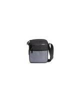 bolso bandolera gris y negro privata pr 1354 para hombre uni