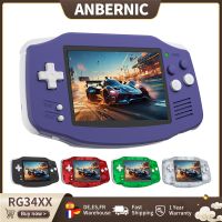 consola de juegos portatil anbernic rg 34xx pantalla ips de 34 pulgadas linux 64 bits 3500mah reproductores de juegos retro rg34xx compatible con transmision wifi