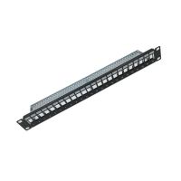 kimex patch panel para rack 19 1u 24 puertos