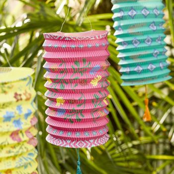 Boho Paper Lanterns x 3