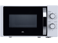 microondas con grill - ok omwg 2024-3 w potencia 700w 5 niveles de potencia 20 l blanco