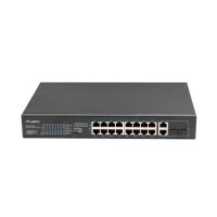 switch lanberg rsfe-16p-2c-250 18 puertos 101001000 poe rack 1u no administrado