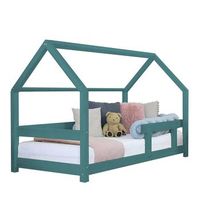 cama cabana infantil tery 120 x 200 verde petroleo