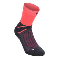 bauerfeind run performance mid cut  calcetines para correr mujeres-coral