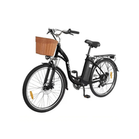 bicicleta electrica urbana dyu c6 de 26 bateria extraible de 36 v y 125 ah