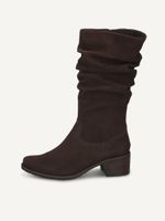 caprice bootie brown made of leather with block heel size 375