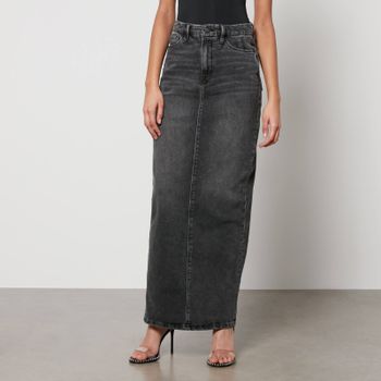 Good American Tube Denim Maxi Skirt - US 4/UK 8