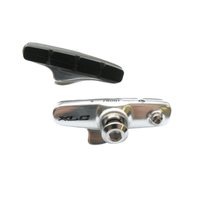 zapatas de freno xlc bs-r02 set 4 carretera 55mm plata negro