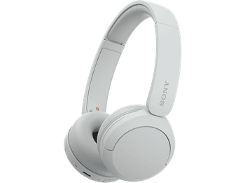 Auriculares inalámbricos - Sony WH-CH520, Bluetooth, 50 horas de autonomía, Carga rápida, 360 Audio, Conexión multipunto, Casco estilo diadema, Blanco