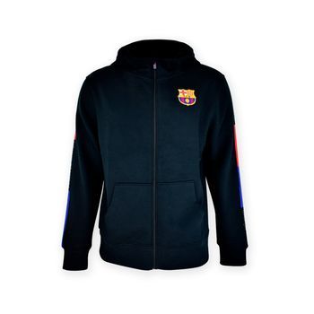Sudadera Fc Barcelona Niño Black Con Cremallera