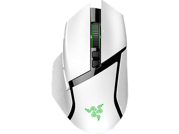 Ratón gaming - Razer Basilik V3 X Hyperspeed, Inalámbrico, 18000 dpi, 9 controles programables, Blanco